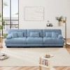 Modern Cloud Sofa for Living Room, Soft & Comfy Chenille Upholstered 2/3/4-Seat Couch with Lumbar Pillows & Throw Pillows - ModernLuxe - 3 of 4