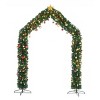 FURNIinspire Decorative Holiday Scene Props PVC Christmas Arch with 1650 Branches Holiday Decoration for Outdoor Party, Green, 94.49"*15.75"*102.36" - 4 of 4