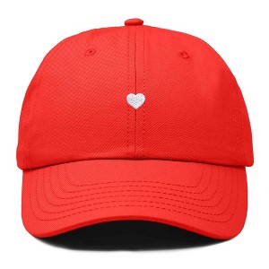 Dalix Heart Embroidered Cotton Summer Outdoor Baseball Cap Dad Hat Womens - 1 of 4