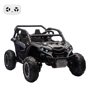 24V Ride On Car for Kids, 4WD Battery Powered Off-Road Electric UTV with Remote Control, 2 Seater Ride On Toy with High/Low Speed - 1 of 4
