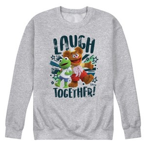 Men's - Muppet Babies - Kermit and Fozzie Laugh Together Graphic Fleece Sweatshirt - 1 of 4