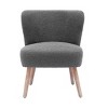 WestinTrends 4 Piece Upholstered Boucle Accent Chair and Ottoman Sets - 4 of 4
