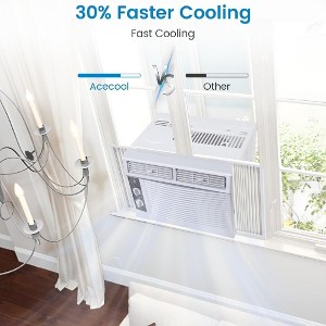 5000 BTU Window Air Conditioner for Rooms Up to 150 Sq. Ft, Quiet & Energy Efficient AC Unit with Fast Cooling, Easy Controls & Installation Kit - 1 of 4