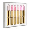Stupell Industries Pink Gold Lipstick Glam Fashion Black Framed Giclee Art - 3 of 4