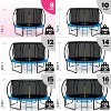 Joyberri Trampoline - ASTM Certified, 8-16ft for kids & adults. Anti-rust, with enclosure net, ladder, LED lights & sprinkler. Safe & fun! - 3 of 4