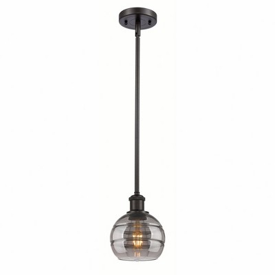 Rochester - 1 Light Stem Hung Mini Pendant In Industrial Style-7.88 Inches Tall and 5.88 Inches Wide