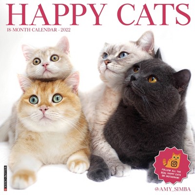 2022 Wall Calendar Happy Cats - Willow Creek Press