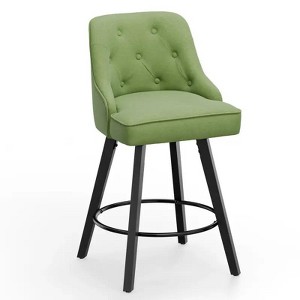 Elegant 360° Swivel Bar Stool Stylish Design With Plush Cushion & Sturdy Build - 1 of 4