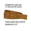 Allegra K Women's Plus Size Pure Adjustable Rectangle Buckle Wide Waist Belt for Dress 1 Pc - 3 of 4