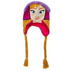 Disney Frozen “Anna” Laplander Hat – Fleece-Lined Winter Hat for Kids – Soft, Warm, and Machine Washable - 1 of 1