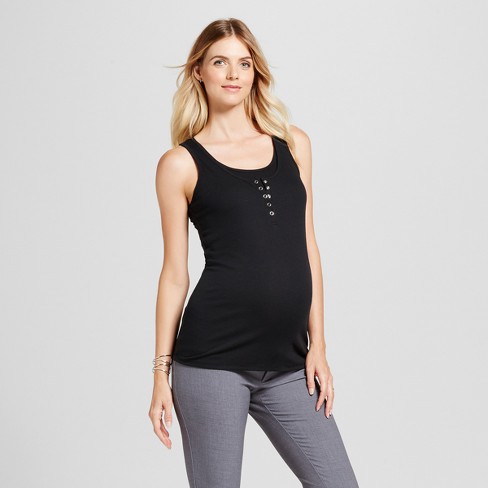 Belly Support Seamless Maternity Camisole - Isabel Maternity by Ingrid &  Isabel™ Black M/L