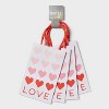 8.375"x5.25"x 3.25" Valentine's Day 4pk XS Gift Bags - Spritz™ - 3 of 3