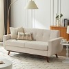 Vipbear 66'' Loveseat Sofa, Mid Century Modern Love Seat Sofas and Comfy Linen Couches for Living Room, Easy Assembly - 3 of 4