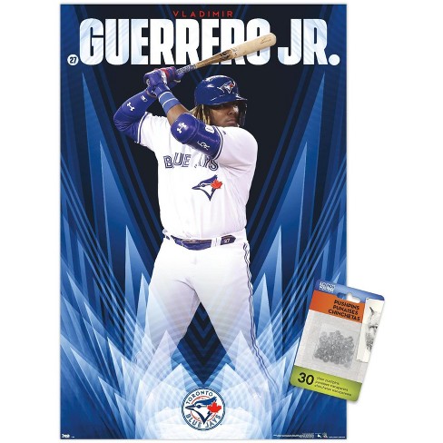 Trends International MLB Toronto Blue Jays - George Springer 23 Unframed  Wall Poster Print Clear Push Pins Bundle 14.725 x 22.375