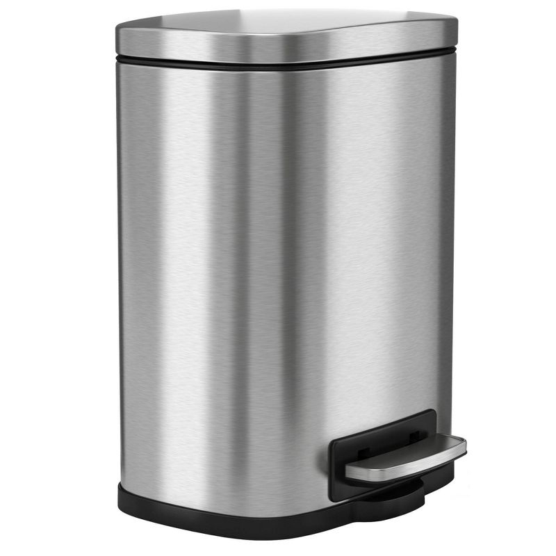 halo quality 1.32gal Premium SoftStep Stainless Steel Step Trash Can, 1 of 6