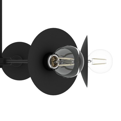 Fernando Matte Black 8-Light Sputnik Chandelier