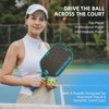 Aukfa Thermoformed Pickleball Paddle – Gold Titanium Wire Texture, 16mm PP Honeycomb Core, Fabric Surface,Multicolor - 2 of 4