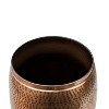 happimess Merida Modern Rustic Hammered Metal Drum Storage Side Table with Lid - 4 of 4