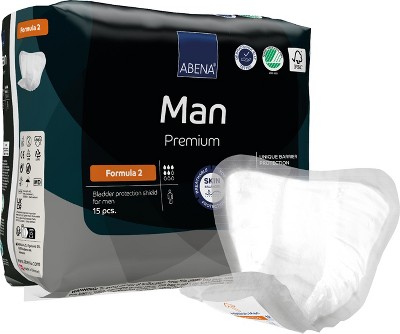 Abena Man Formula 2, Premium Male Bladder Protection Shield, Heavy ...