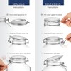 Bormioli Rocco Fido Jar with Blue Lid - Set of 2, Made of Premium Quality Italian Glass, Airtight Seal with Gasket - 4 of 4