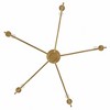 Lark Hux 5 - Light Chandelier in  Lacquered Brass - 2 of 4