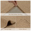 Lahome Boho Area Rug Machine Wasbable Rugs for Kitchen Non Skid Low Pile Braided Cotton Farmhouse Entryway Rugs Indoor Throw Rug Door Mats - 3 of 4