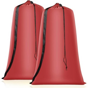 2 Pack XL Heavy Duty Nylon Laundry Bags, Drawstring Closure with Straps, Fits Hamper & Travel - 1 of 4