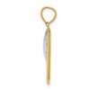 Black Bow Jewelry 14k Yellow Gold & White Rhodium Large Golf Club & Ball Pendant - 2 of 4