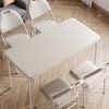 COZONY 47" Folding Table, Heavy Duty Portable Card Table with PU Leather Top & Metal Legs, No Assembly, Indoor & Outdoor Use, Table Only - 4 of 4