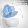 Whizmax Toilet Seat with Slow Soft Close - Easy to Install and Clean, Never Loosens - 2 of 4