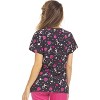 MediChic Women Scrubs V-Neck Printed Scrub Top with Three Pockets - 3 of 4