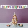 Beistle Metallic Happy Birthday Banner, 10" x 9', (1/Pkg) Multicolored - 2 of 4