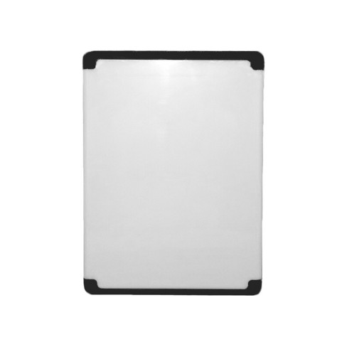 Fayer Polypropylene 18in x 13in Rectangular Cutting Board in White