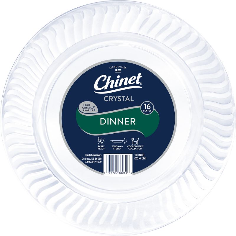 Chinet Crystal Dinner Plate 10&#34; - 16ct, 1 of 7