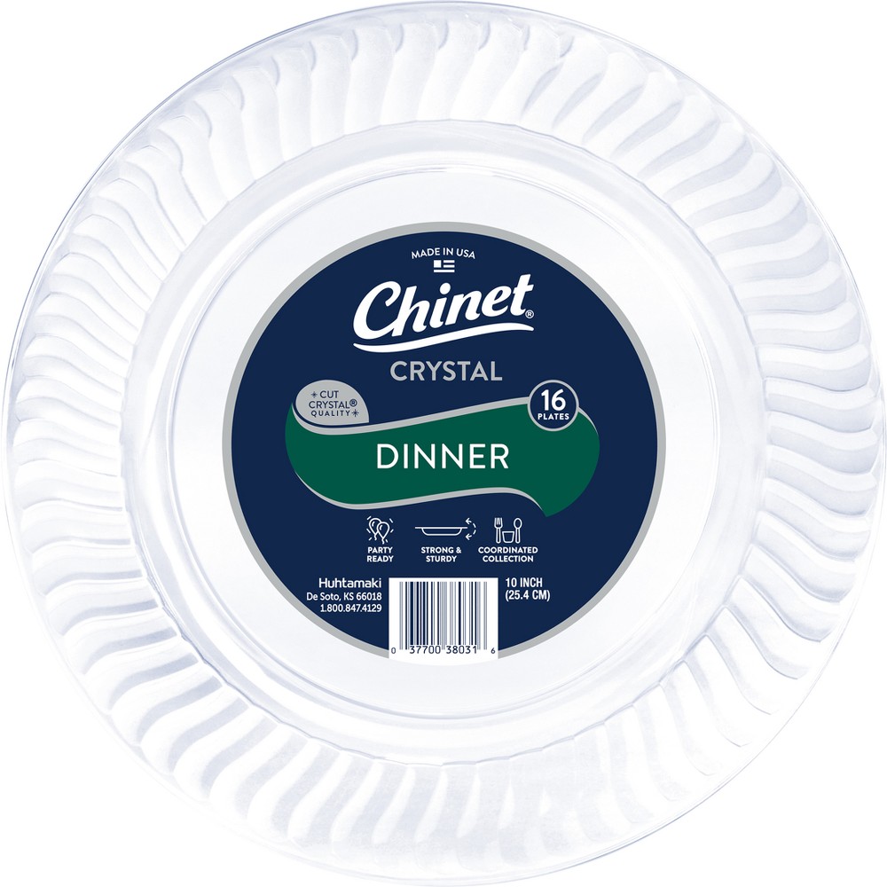 Photos - Other tableware Chinet Crystal Dinner Plate 10" - 16ct