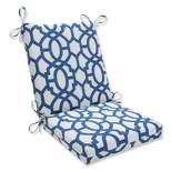 Outdoor/Indoor Nunu Geo Ink Blue Squared Corners Chair Cushion - Pillow Perfect