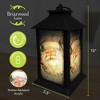 Briarwood Lane Christmas Lantern 13.5" x 5.5" x 5.5" Checkered Santa For Christmas Lantern - 3 of 3