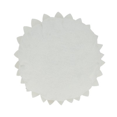 White and Yellow Felt Flower Throw Pillow with Poly Filling