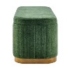 New Pacific Direct Clinton Chenille Storage Bench - 3 of 4