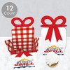 Big Dot of Happiness Fire Up the Grill - Square Favor Gift Boxes - Summer BBQ Picnic Party Bow Boxes - Set of 12 - 3 of 4