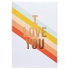 Romantic Thinking of You Card I Love You: Carlton Cards Greeting for Lover, Multicolored Typography, Vertical Fold, 6.75"x4.625" - 4 of 4