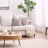 Chanasya Ruched Faux Fur Throw Pillow Covers - 2 Pieces - 18" x 18” - 4 of 4