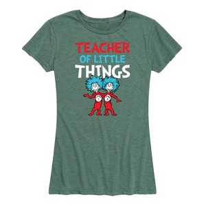 Women's - Dr. Seuss - Teacher Of Little Things Short Sleeve Graphic T-Shirt - 1 of 4
