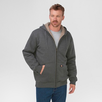 dickies men's sherpa lined fleece hoodie