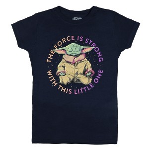 Seven Times Six Star Wars T-Shirt Women's The Force Is Strong With This Little One Tee - 1 of 4