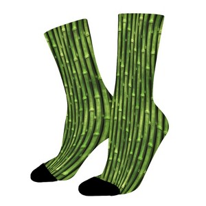 Dsane Bamboo Women Printed Crew Socks Funny Funky Socks Soft Polyester Novelty Gifts for Artists Men - 1 of 1