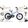 RoyalBaby Buttons Kids Bike Bicycle with Kickstand, 2 Brake Styles, Reflectors, for Boys and Girls Ages 5 to 9 - 3 of 4