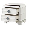 Laguna Modern Style 2-Drawer Night stand Made with Wood, Hidden Jewelry Drawer and Crystal Accents in White same as G150108982 (NJ inventory) - 4 of 4
