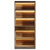 Resenkos Wood Bookshelf, Sturdy Display Shelf, Storage Shelf, Tall Shelving Unit, Space-Saving Home Decor, Gray - 2 of 4