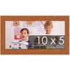 PosterPalooza | Panoramic Slim Profile Brown Picture Frame - UV Acrylic, Foam Board Backing, Hanging Hardware - 2 of 4